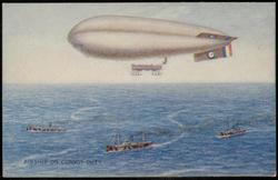 AIRSHIP ON CONVOY DUTY.
