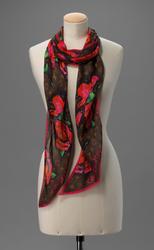 "Roses" scarf  designed by Stephen Sprouse