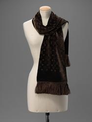 Velvet brown scarf