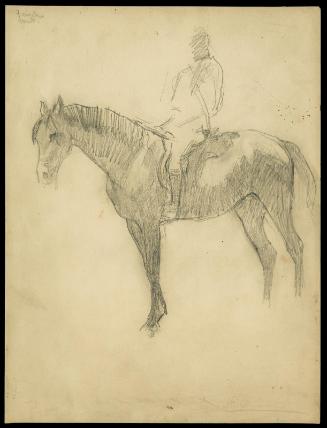 Study for Painting of Edmund A. Tarbell and Horse, Eaglet