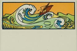 A boat in the waves