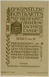 Envelope for Aus dem Sachsenlande Serie I und II