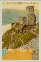 Ruine Gutenfels am Rhein