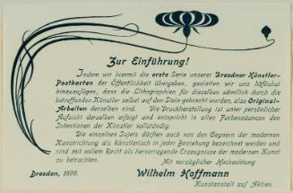 Envelope for Künstler-Postkarte Series 1