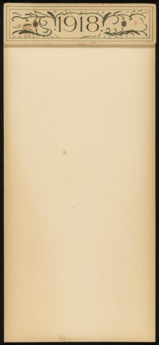 Calendar for 1918