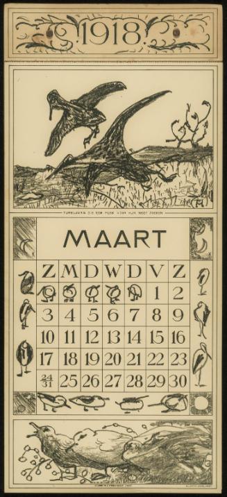 Calendar for 1918