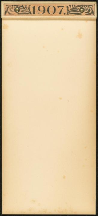 Calendar for 1907