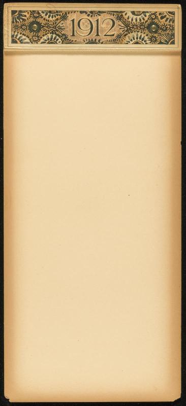 Calendar for 1912