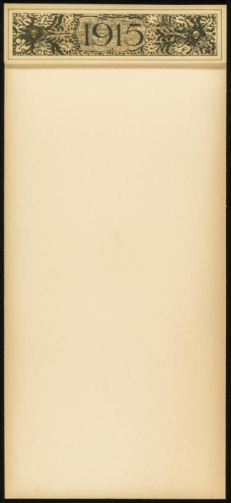 Calendar for 1915