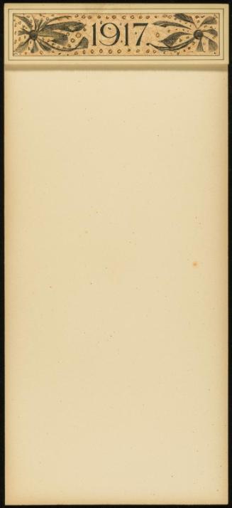 Calendar for 1917