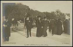 Le ROI LÉOPOLD et sa fille à Nice.
 

