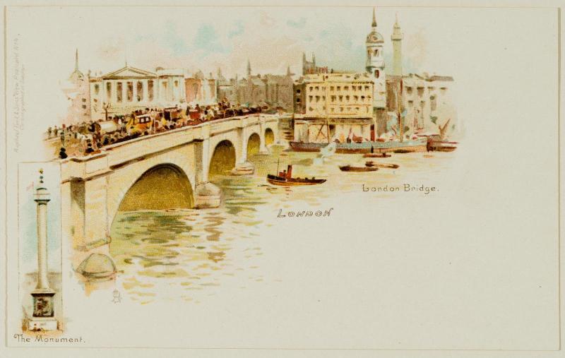 London. London Bridge; The Monument