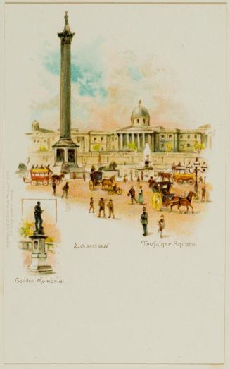 London. Trafalgar Square; Gordon Memorial