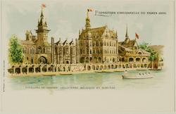 Pavillons de Hongrie, Angleterre, Belgique et Norvège
