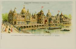 Les Pavillons d'Italie, Ottoman, Etats Unis, Autriche, et Bosnie