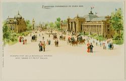 Perspective de la Nouvelle Avenue Avec Grande et Petit Palais