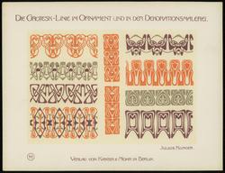 Plate 11, Die Grotesklinie und ihre Spiegelvariation im modernen Ornament und in der Dekorationsmalerei