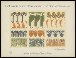 Plate 12, Die Grotesklinie und ihre Spiegelvariation im modernen Ornament und in der Dekorationsmalerei