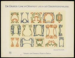 Plate 14, Die Grotesklinie und ihre Spiegelvariation im modernen Ornament und in der Dekorationsmalerei