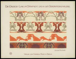 Plate 15, Die Grotesklinie und ihre Spiegelvariation im modernen Ornament und in der Dekorationsmalerei