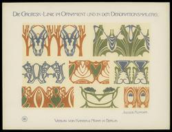 Plate 16, Die Grotesklinie und ihre Spiegelvariation im modernen Ornament und in der Dekorationsmalerei