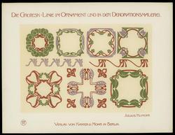 Plate 17, Die Grotesklinie und ihre Spiegelvariation im modernen Ornament und in der Dekorationsmalerei