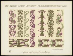 Plate 20, Die Grotesklinie und ihre Spiegelvariation im modernen Ornament und in der Dekorationsmalerei