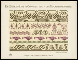 Plate 22, Die Grotesklinie und ihre Spiegelvariation im modernen Ornament und in der Dekorationsmalerei