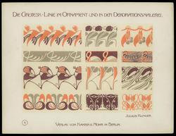 Plate 1, Die Grotesklinie und ihre Spiegelvariation im modernen Ornament und in der Dekorationsmalerei