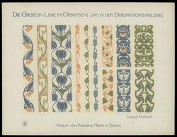 Plate 2, Die Grotesklinie und ihre Spiegelvariation im modernen Ornament und in der Dekorationsmalerei