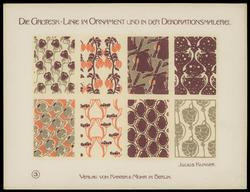 Plate 3, Die Grotesklinie und ihre Spiegelvariation im modernen Ornament und in der Dekorationsmalerei