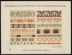Plate 5, Die Grotesklinie und ihre Spiegelvariation im modernen Ornament und in der Dekorationsmalerei