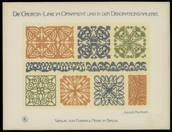 Plate 6, Die Grotesklinie und ihre Spiegelvariation im modernen Ornament und in der Dekorationsmalerei