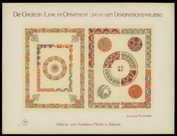 Plate 7, Die Grotesklinie und ihre Spiegelvariation im modernen Ornament und in der Dekorationsmalerei