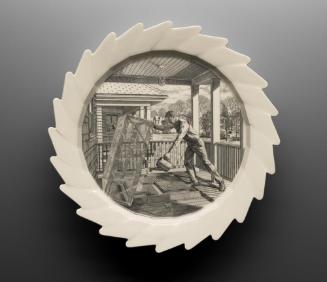 The Autobiography of a Garden on Twelve Engraved Plates: March, Watering the Cold Frame