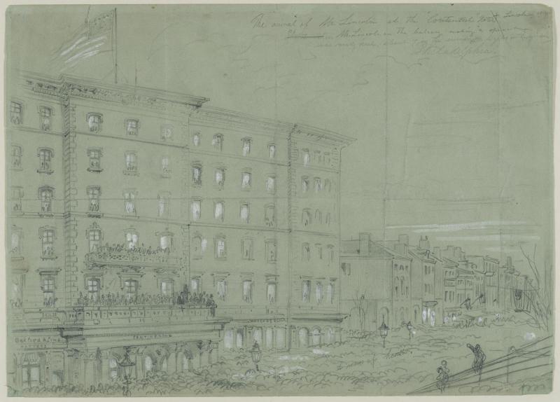 The Arrival of Mr. Lincoln at the Continental Hotel (Philadelphia)