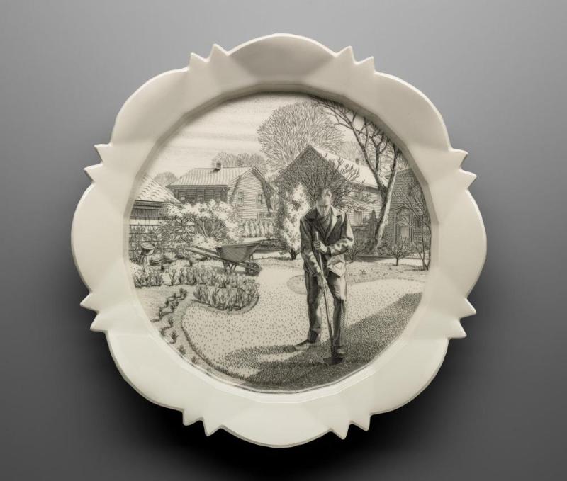 The Autobiography of a Garden on Twelve Engraved Plates: April, Edging the Beds