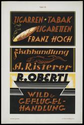 Plate 13, Neue Moderne Firmenschilder