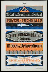 Plate 16, Neue Moderne Firmenschilder