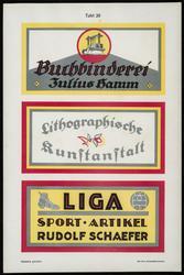 Plate 20, Neue Moderne Firmenschilder