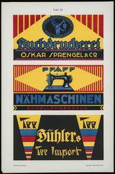 Plate 23, Neue Moderne Firmenschilder