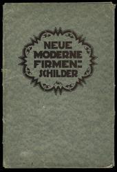 Neue Moderne Firmenschilder (Portfolio cover)