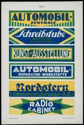 Plate 8, Neue Moderne Firmenschilder