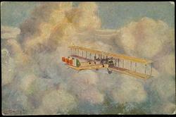 Un "Caproni" navigante sulle nubi 
A "Caproni" flying through clouds
