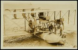 TRANSATLANTIC FLIGHT May 14, 1919. Arrival at Plymouth Eng. of the N-C 4
