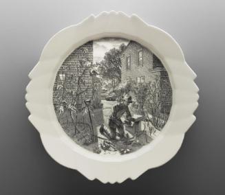 The Autobiography of a Garden on Twelve Engraved Plates: November, Digging Dahlia Tubers