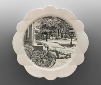 The Autobiography of a Garden on Twelve Engraved Plates: May, Cultivating Lettuce
