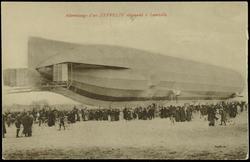 Atterrissage d'un ZEPPELIN allemand à Lunéville