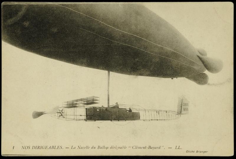 NOS DIRIGEABLES. - La Nacelle du Ballon dirigeable "Clement-Bayard".