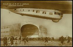 Ankunft des "Z.R.III" in Lakehurst. (Authentische Aufnahme)